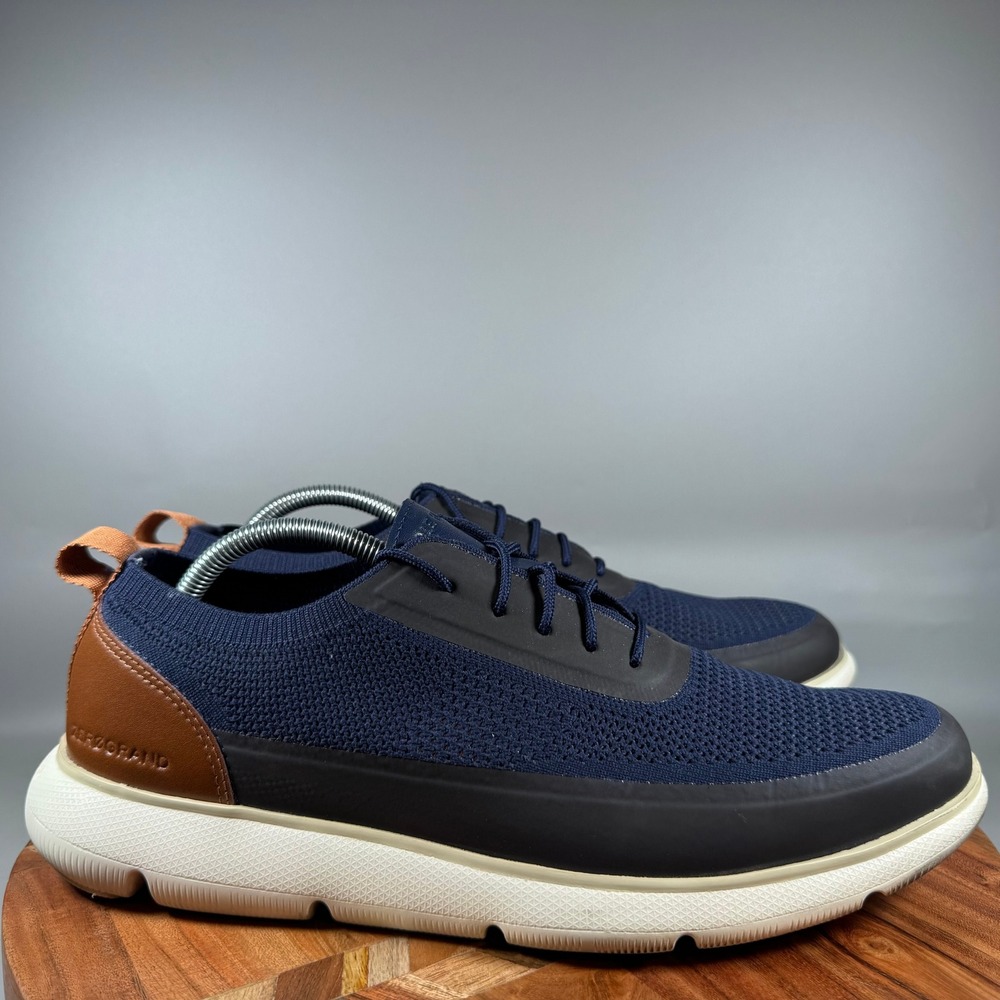Cole Haan Zerogrand Stitchlite Oxford Mens 11M Navy Blue C34656 Sneaker Shoes